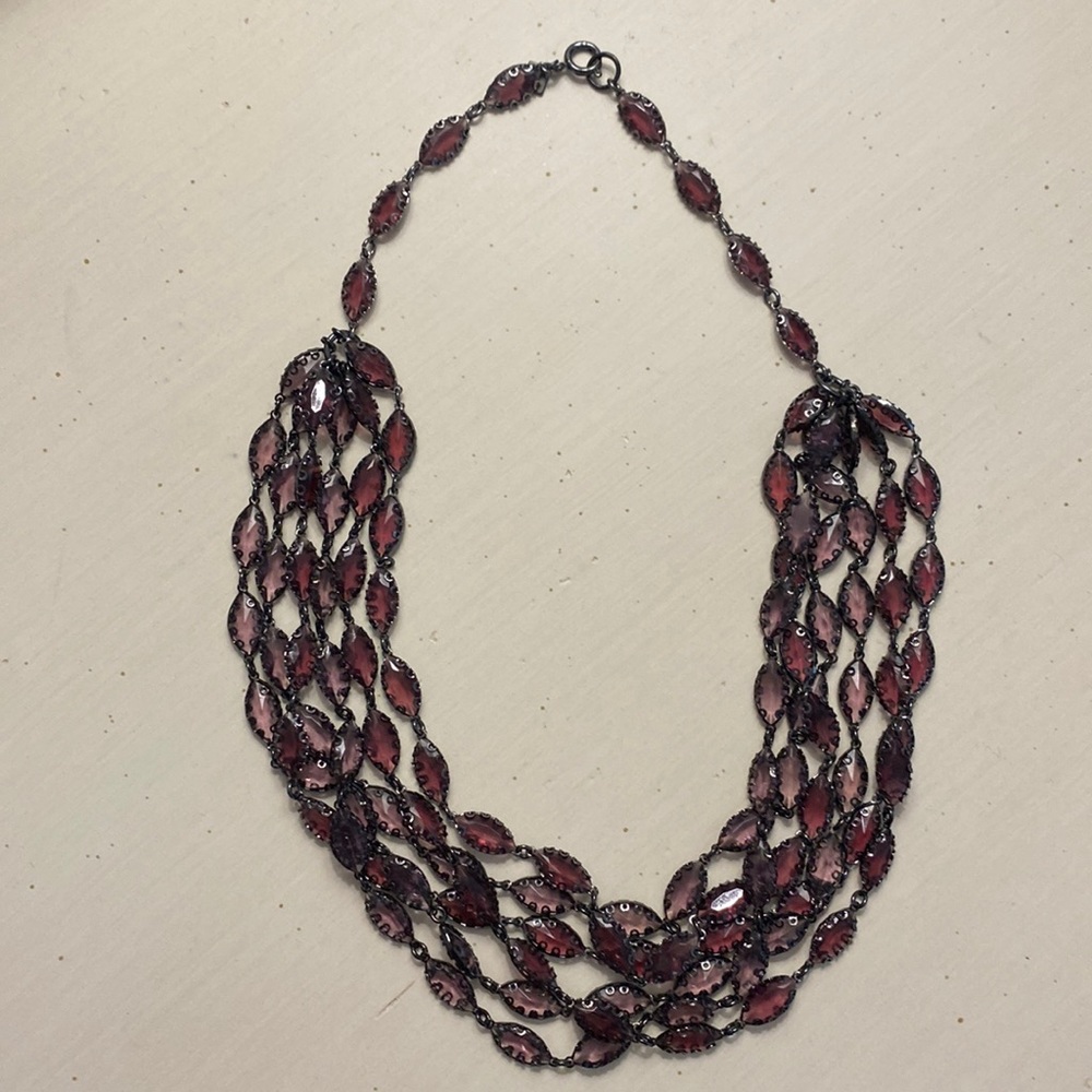 Layered Banana Republic Purple Necklace